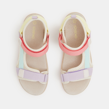 صندل قماش بشريط لاصق بألوان...